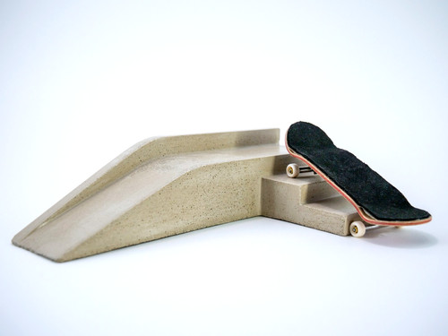 Concrete fingerboard stairs - fingerboard,